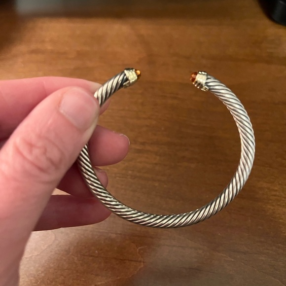 COPY - Classic Cable Bracelet
Sterling Silver with 18K Yellow Gold and Citrine,… - Picture 2 of 2